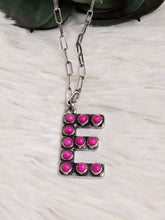 Load image into Gallery viewer, Initial Stone Pendant Necklace -17 Letters