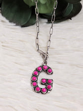 Load image into Gallery viewer, Initial Stone Pendant Necklace -17 Letters