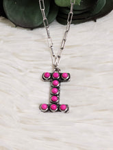 Load image into Gallery viewer, Initial Stone Pendant Necklace -17 Letters