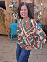Load image into Gallery viewer, Aztec Country Rust Pullover - Jeans Jewels and Jesus Boutique