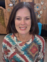 Load image into Gallery viewer, Aztec Country Rust Pullover - Jeans Jewels and Jesus Boutique