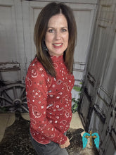 Load image into Gallery viewer, Bandana Babe Mesh Top-Red - Jeans Jewels and Jesus Boutique