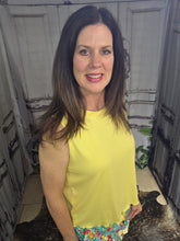 Load image into Gallery viewer, Banks Basic Lettuce Tank-Butter Yellow - Jeans Jewels and Jesus Boutique