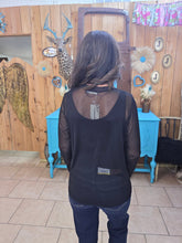 Load image into Gallery viewer, Black Mesh Top - Jeans Jewels and Jesus Boutique
