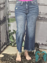 Load image into Gallery viewer, Crop Flare Denim Jeans - Jeans Jewels and Jesus Boutique