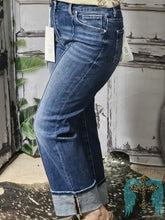 Load image into Gallery viewer, Risen High Rise Straight with Front Seam & Cuff Jeans