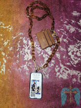 Load image into Gallery viewer, Clip and Go Crossbody Phone Strap- Ice Chain with Pouch