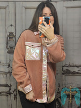 Load image into Gallery viewer, Mauve Button-Up Sherpa