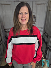 Load image into Gallery viewer, Gameday French Terry Block Top - Jeans Jewels and Jesus Boutique