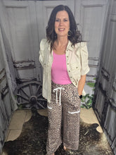 Load image into Gallery viewer, Leopard Terry Knit Pants - Jeans Jewels and Jesus Boutique