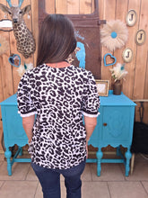 Load image into Gallery viewer, Leopard V Neck Top - Jeans Jewels and Jesus Boutique