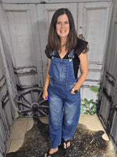 Load image into Gallery viewer, Medium Wash Barrel Jean Overalls - Jeans Jewels and Jesus Boutique