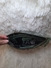Load image into Gallery viewer, Empire Green Studded Wash Leather Pouch