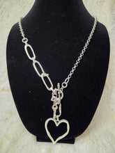 Load image into Gallery viewer, Handmade Heart Necklace With Lock And Key charm