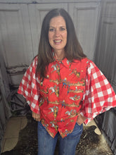 Load image into Gallery viewer, Wild West Retro w/Gingham Sleeve