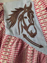 Load image into Gallery viewer, THML Embroidered Gingham Puff Sleeve Top-Red