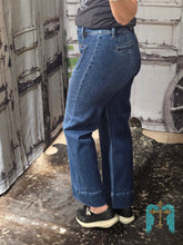 Load image into Gallery viewer, Risen HR Crop Wide Jean W/ Front Pintuck And Patch Pocket