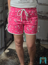 Load image into Gallery viewer, Bandana Babe Hot Pink Shorts