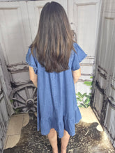 Load image into Gallery viewer, Umgee Denim Ruffle Dress