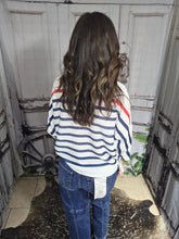 Load image into Gallery viewer, Italian Made-Red White & Blue Sweater-One Size