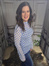 Load image into Gallery viewer, Blue Checkered Mesh