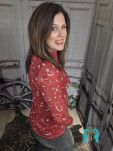 Load image into Gallery viewer, Bandana Babe Mesh Top-Red