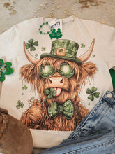 Load image into Gallery viewer, "Lucky" St Patty's Day Highland Tee
