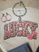 Load image into Gallery viewer, Lucky Tee With Crystals