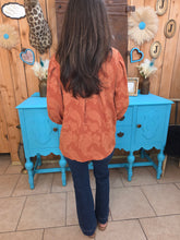 Load image into Gallery viewer, Umgee Desert Bloom Terracotta Blouse