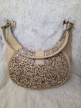 Load image into Gallery viewer, Alanna Embossed Leather Bag-Cream