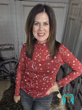 Load image into Gallery viewer, Bandana Babe Mesh Top-Red