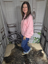 Load image into Gallery viewer, Brushed Crew Neck Sweater-Pink