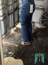 Load image into Gallery viewer, Risen Tummy Control HR Crop Straight-Raw Hem Cut Jeans