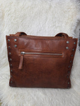Load image into Gallery viewer, Zidana Aria Amethyst Veg Tanned Leather Tote Bag