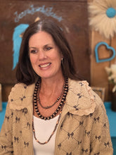Load image into Gallery viewer, "Bowtiful" Mocha with Brown Bows Jacket