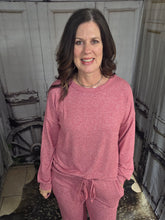 Load image into Gallery viewer, Soft Lounge/pajama Set-Dark Red