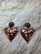 Load image into Gallery viewer, Western Heart With Concho Stud Earrings