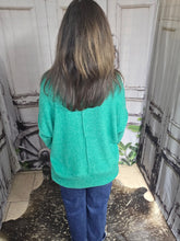 Load image into Gallery viewer, Brushed Crew Neck Sweater-Kelly Green