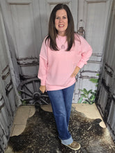 Load image into Gallery viewer, Brushed Crew Neck Sweater-Pink