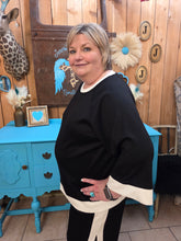 Load image into Gallery viewer, Umgee Black Ivory Matching Set – Wide Leg Pants & 3/4 Sleeve Top
