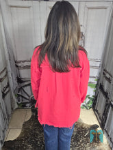 Load image into Gallery viewer, Denim Shackets-Red