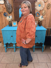 Load image into Gallery viewer, Umgee Desert Bloom Terracotta Blouse