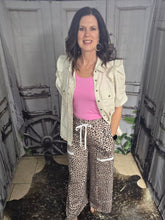 Load image into Gallery viewer, Leopard Terry Knit Pants