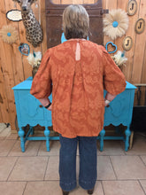 Load image into Gallery viewer, Umgee Desert Bloom Terracotta Blouse