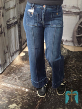 Load image into Gallery viewer, Risen HR Crop Wide Jean W/ Front Pintuck And Patch Pocket