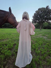 Load image into Gallery viewer, Spring High-Low Halter Maxi Dress-Cream - Jeans Jewels and Jesus Boutique
