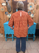 Load image into Gallery viewer, Umgee Desert Bloom Terracotta Blouse - Jeans Jewels and Jesus Boutique