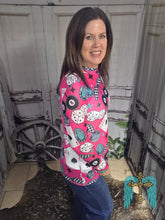 Load image into Gallery viewer, Westen Printed Mesh Top - Jeans Jewels and Jesus Boutique