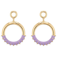 Load image into Gallery viewer, Circle Thread Post Earrings - 5 Colors - Jeans Jewels and Jesus Boutique
