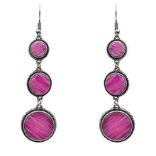 Load image into Gallery viewer, Dangling Agate Stone Earrings - 3 Colors - Jeans Jewels and Jesus Boutique